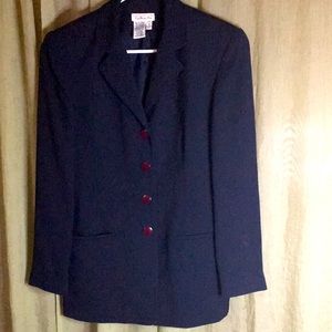 Talbots Navy 4 Button Navy Blazer